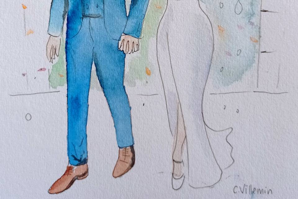 Croquis aquarelle