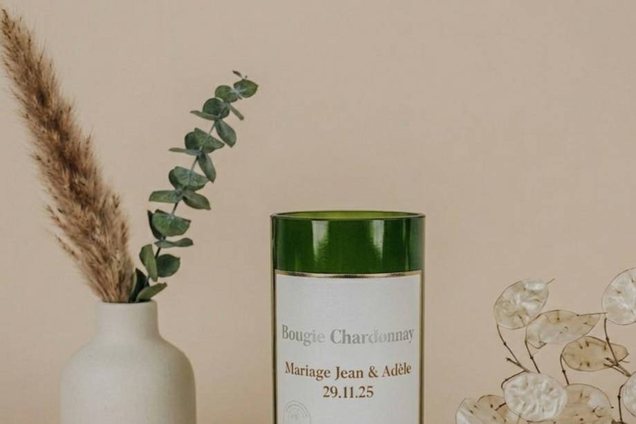 Bougie vin personnalisée