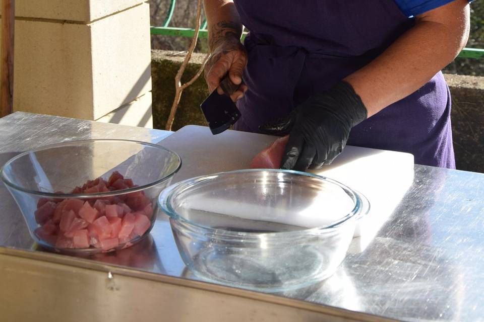 Préparation Poisson Cru