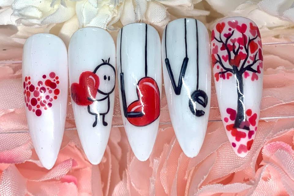 Set nail arts ‘’amour’’