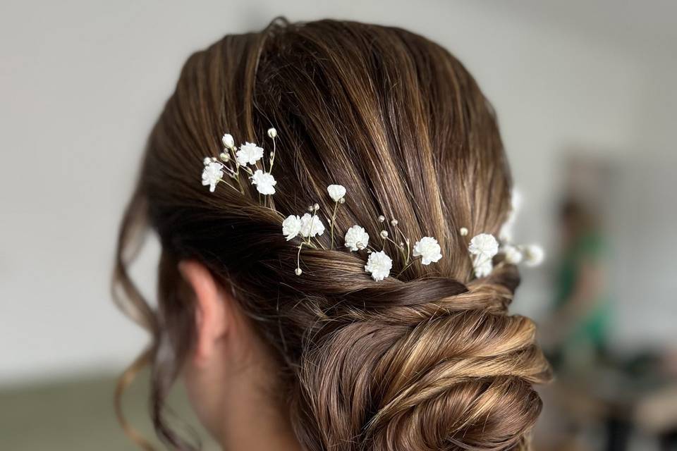 Coiffure chignon bas