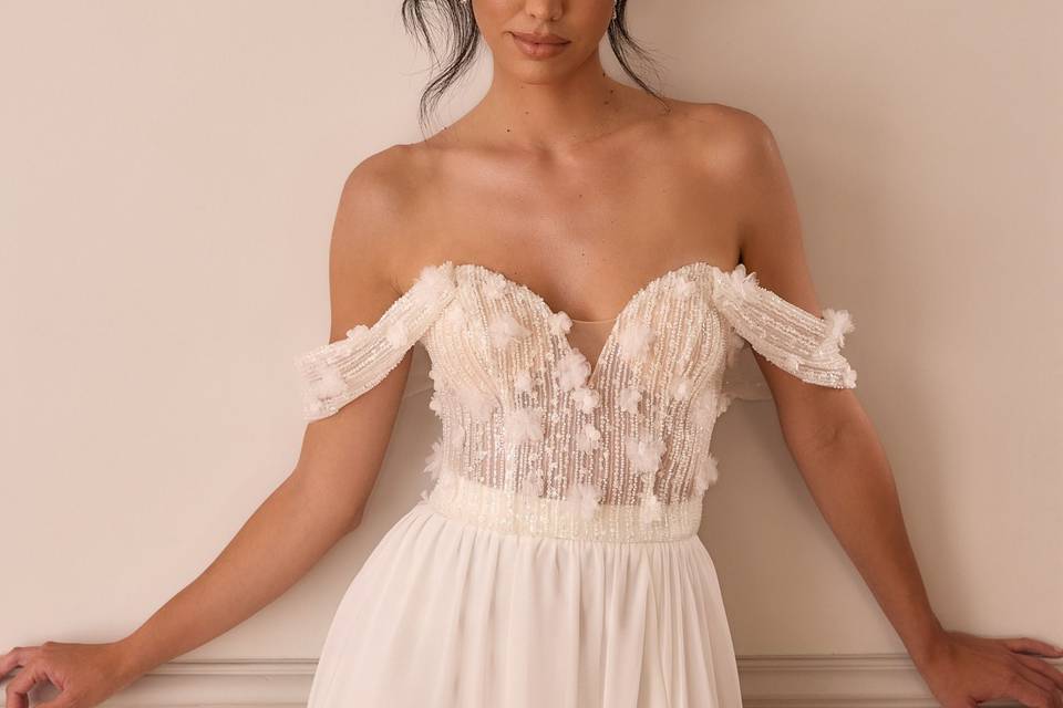 BUSTIER CŒUR  COL BATEAU