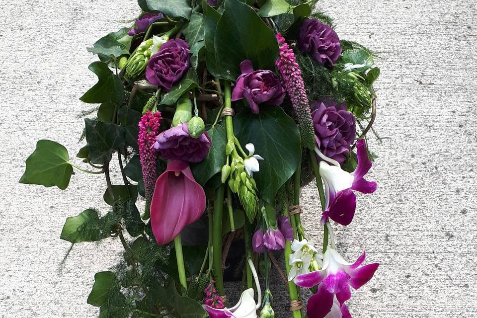 Bouquet de mariée retombant 2