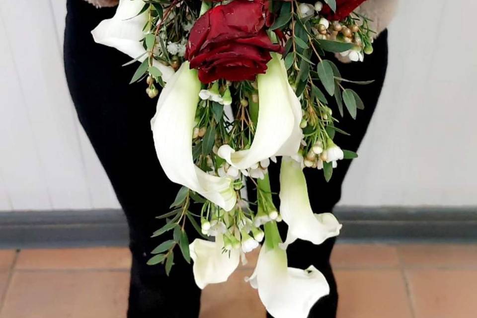 Bouquet de mariée retombant 3