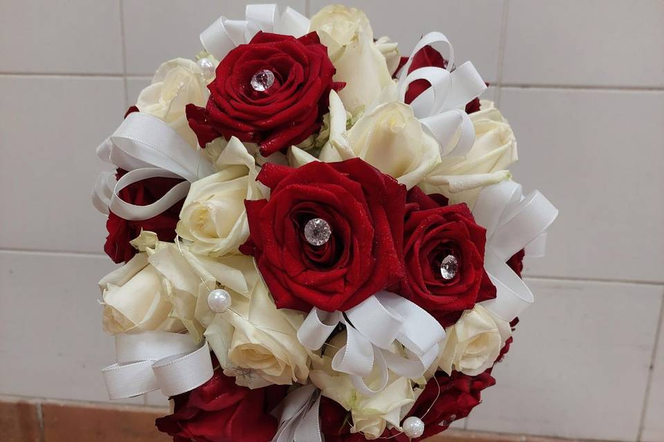 Bouquet de mariée retombant 4