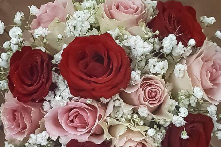 Bouquet de mariée rond 1