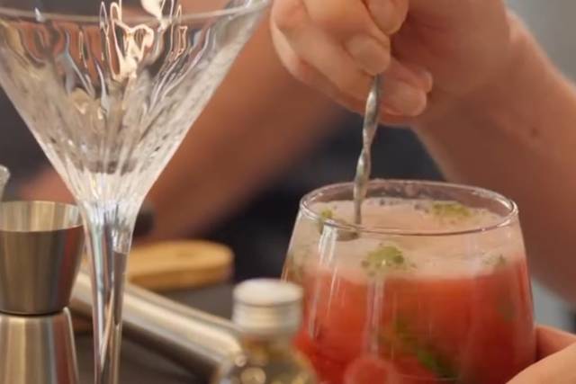 Mojito crème de framboise