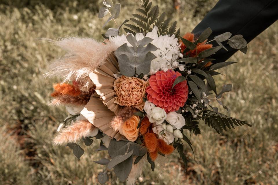 Mariage blanc et terra cotta