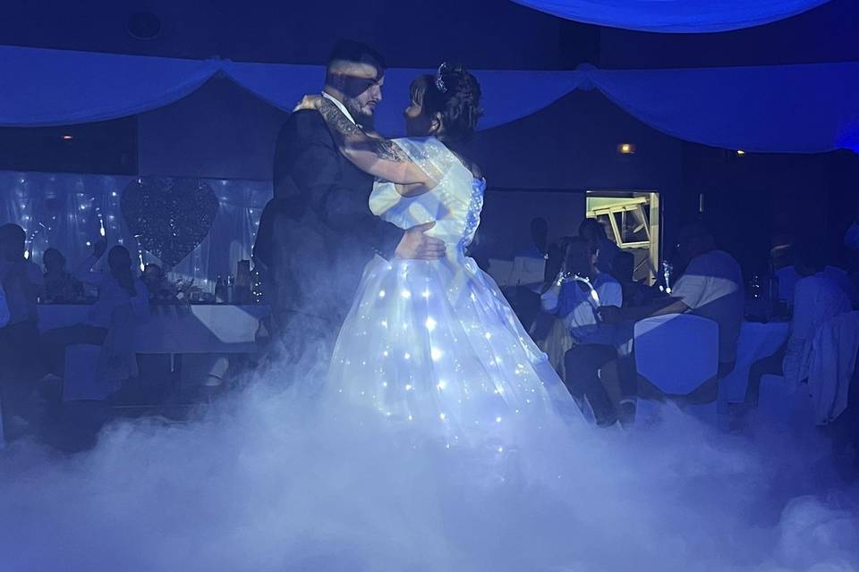 Entrée de bal fumée lourde