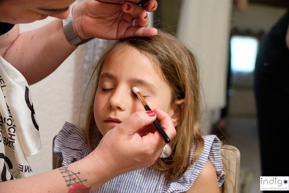 Makeup petite fille d’honneur