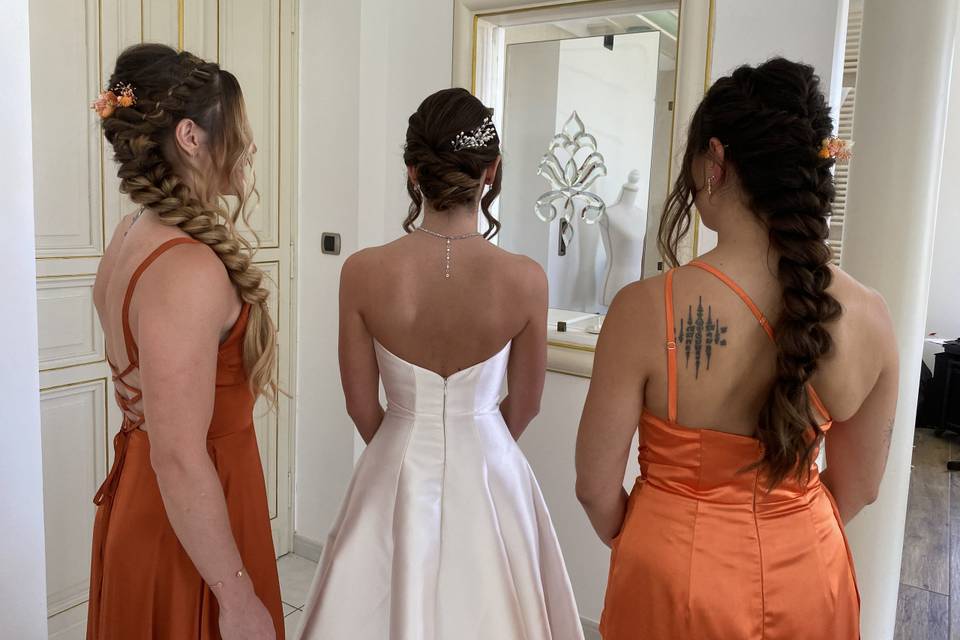 Mariée & demoiselles d’honneur