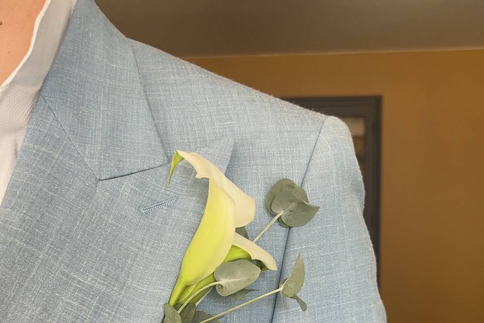 Boutonnière élégante - calla