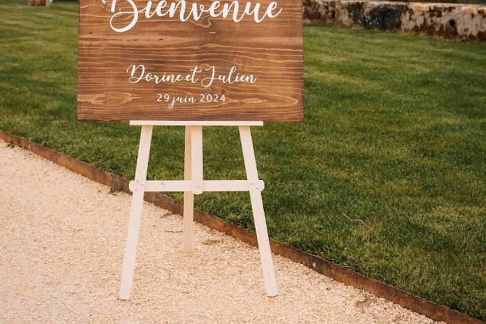 Panneau de bienvenue