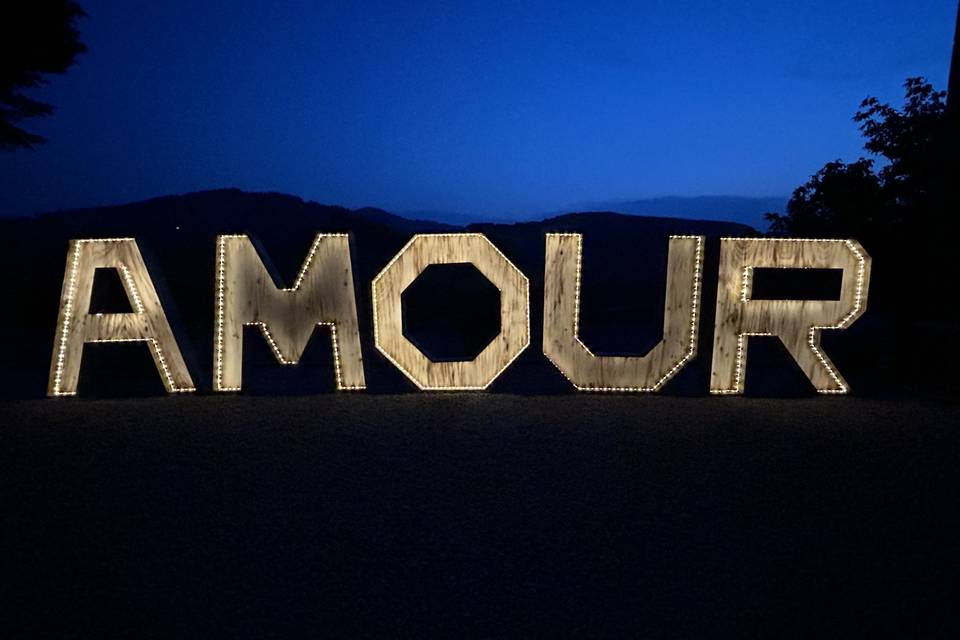 Lettre XXL lumineuses