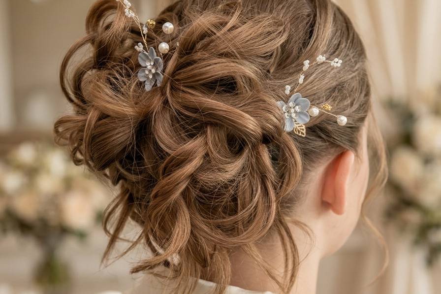 Chignon mi hauteur