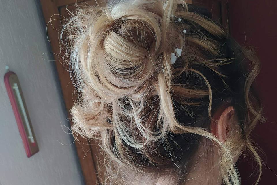 Chignon effet naturel