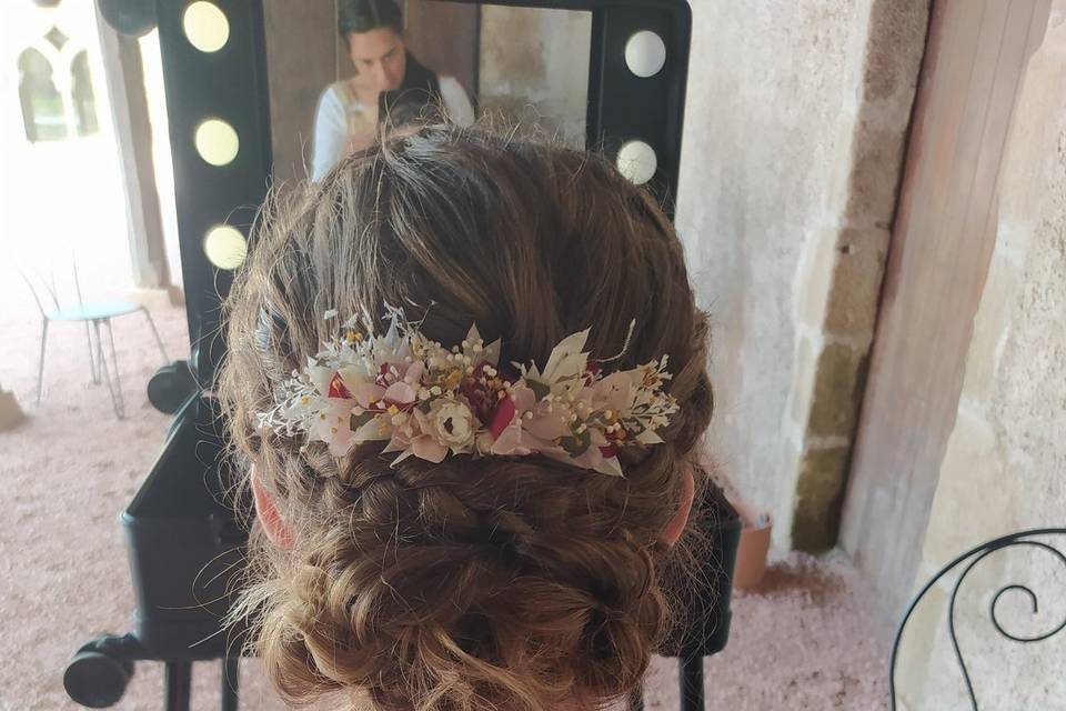 Chignon bas bohème