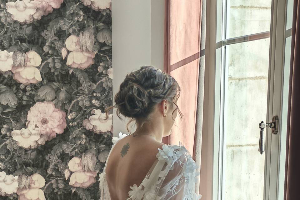 Chignon bas hivernal