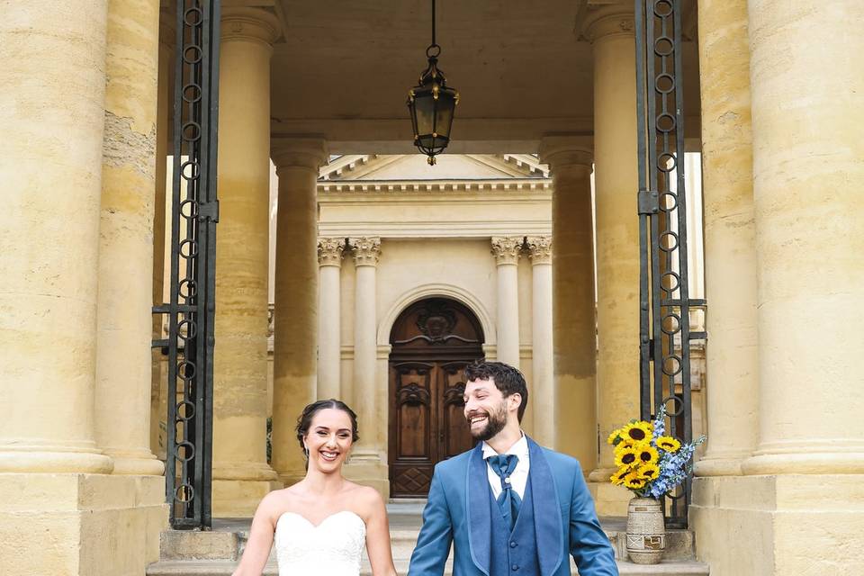 Mariage jaune bleu