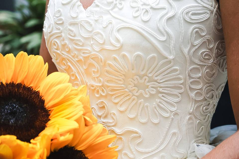 Bouquet mariée tournesols 2