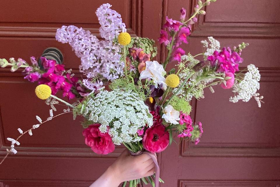 Bouquet de mariée sauvage