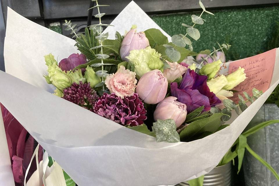 Bouquet rose sauvage