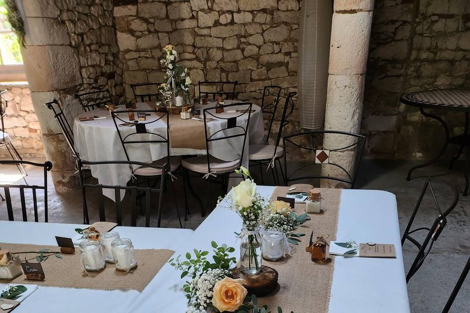 Centre de table champêtre