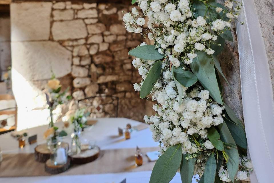 Guirlande de gypsophile