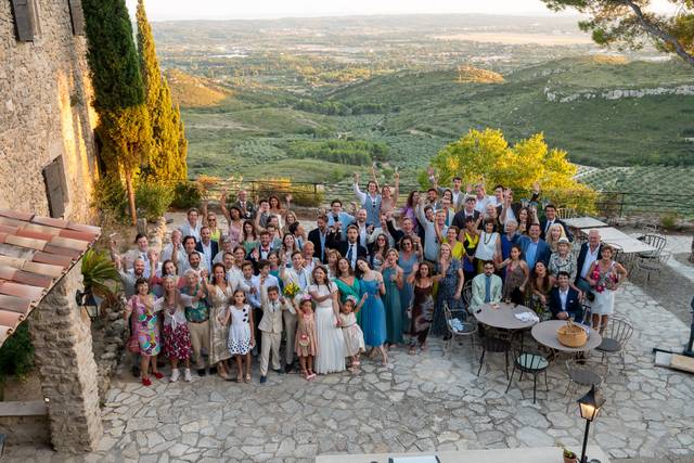Photo de groupe mariage