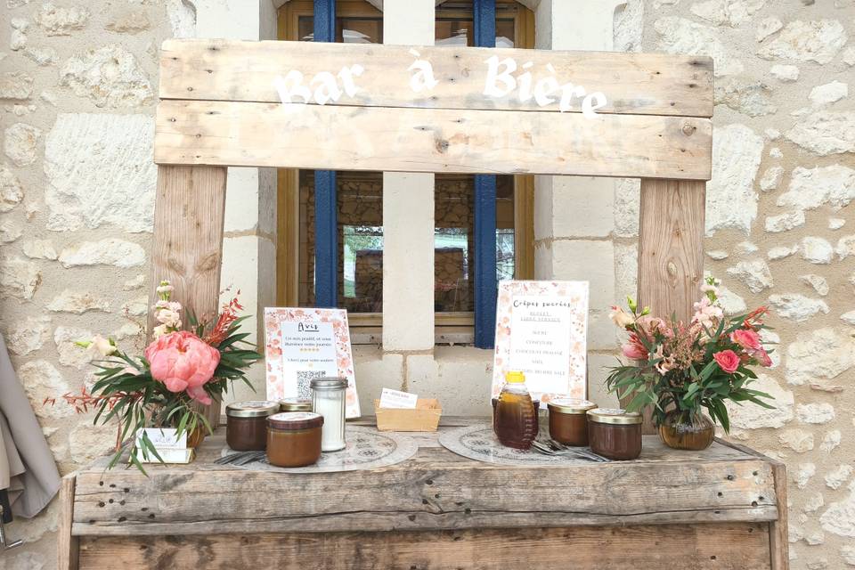Bar à crêpes sucrées