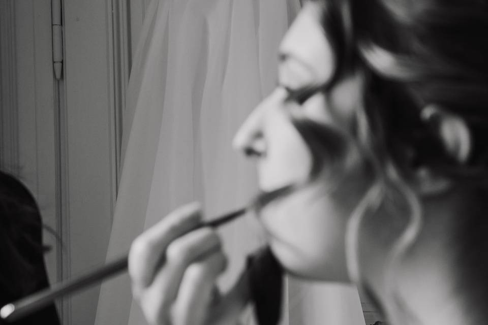 Mise en beauté mariée