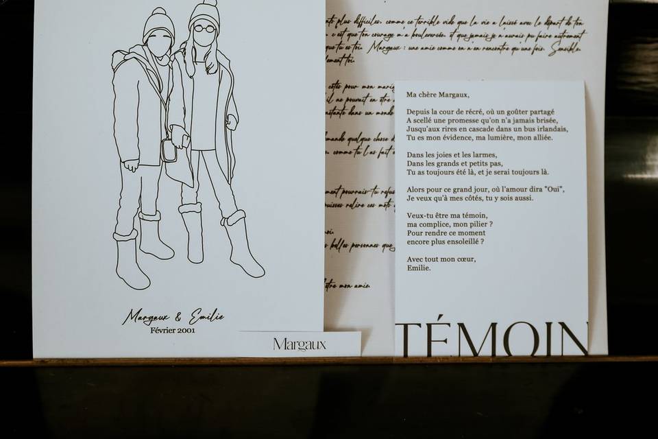 Papeterie demande de témoins