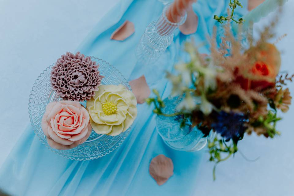 Cupcake fleuris
