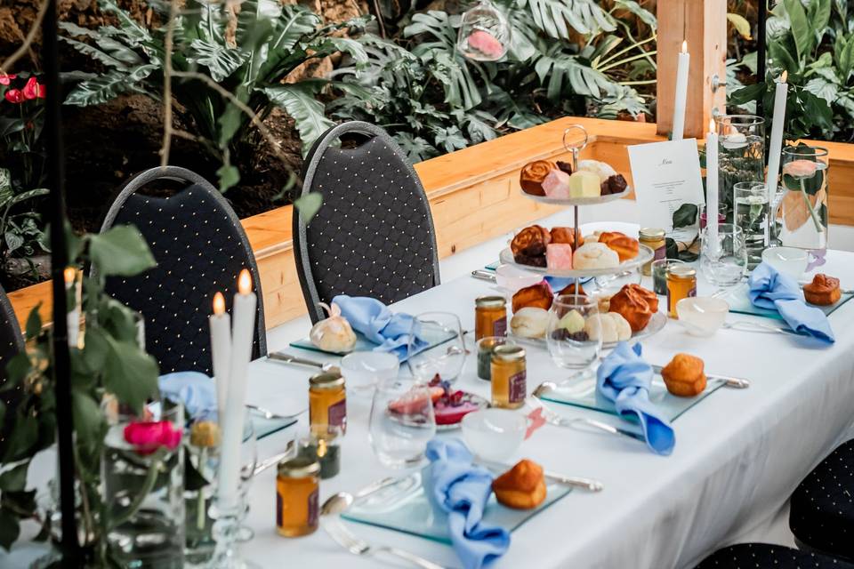 Scénographie table brunch