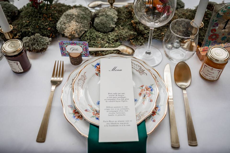 Table jardin enchantée