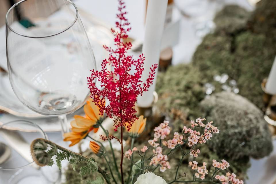 Scénographie table d'honneur