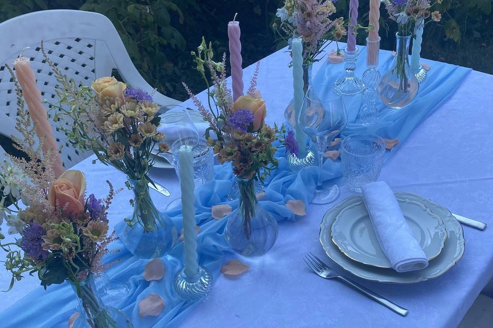 Décoration table pour deux