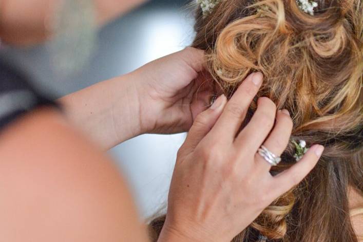 Fleurs cheveux