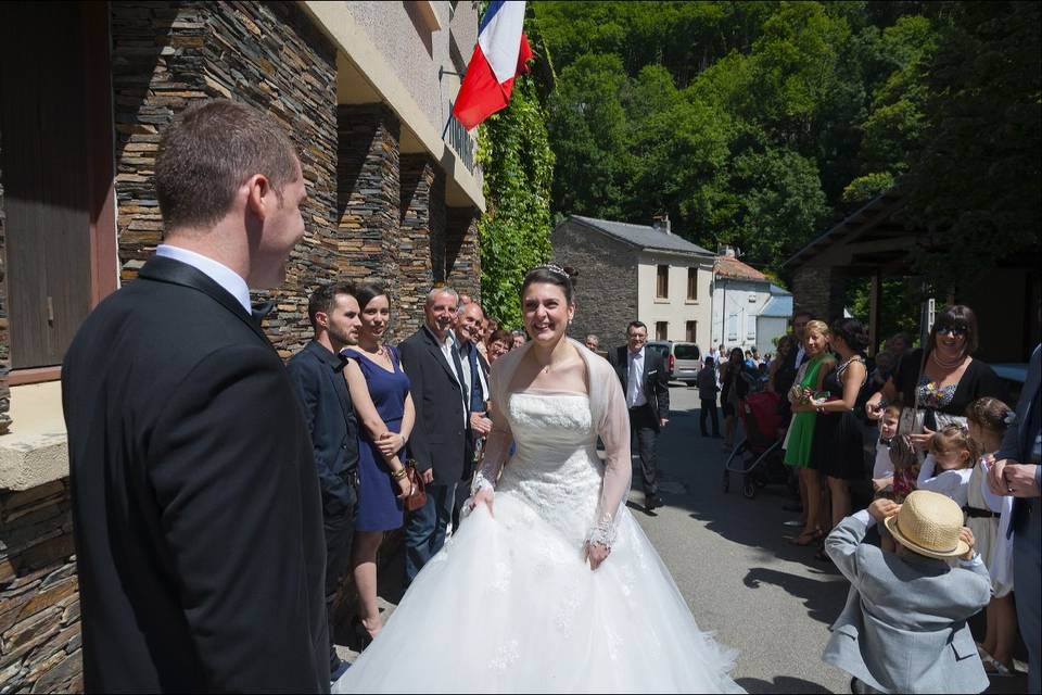 L'arrivee de la mariée