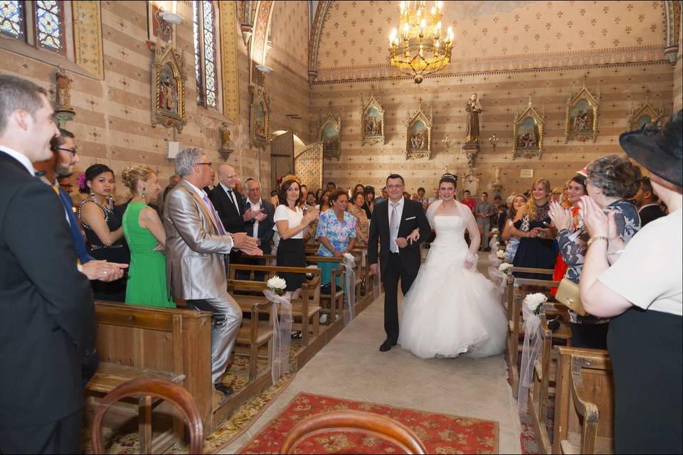 L'arrivee de la mariée