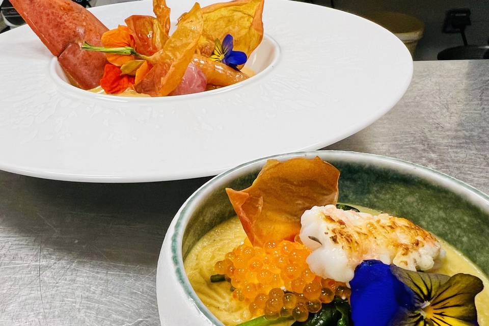 Panna cotta de crustacé