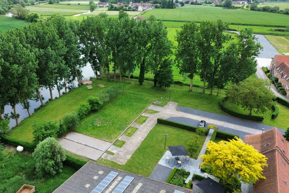 Vue du Ciel jardin Ecurie