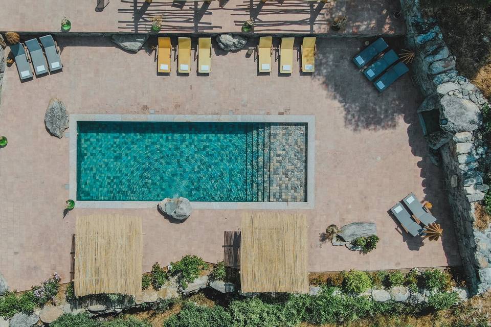 Vue sur piscine
