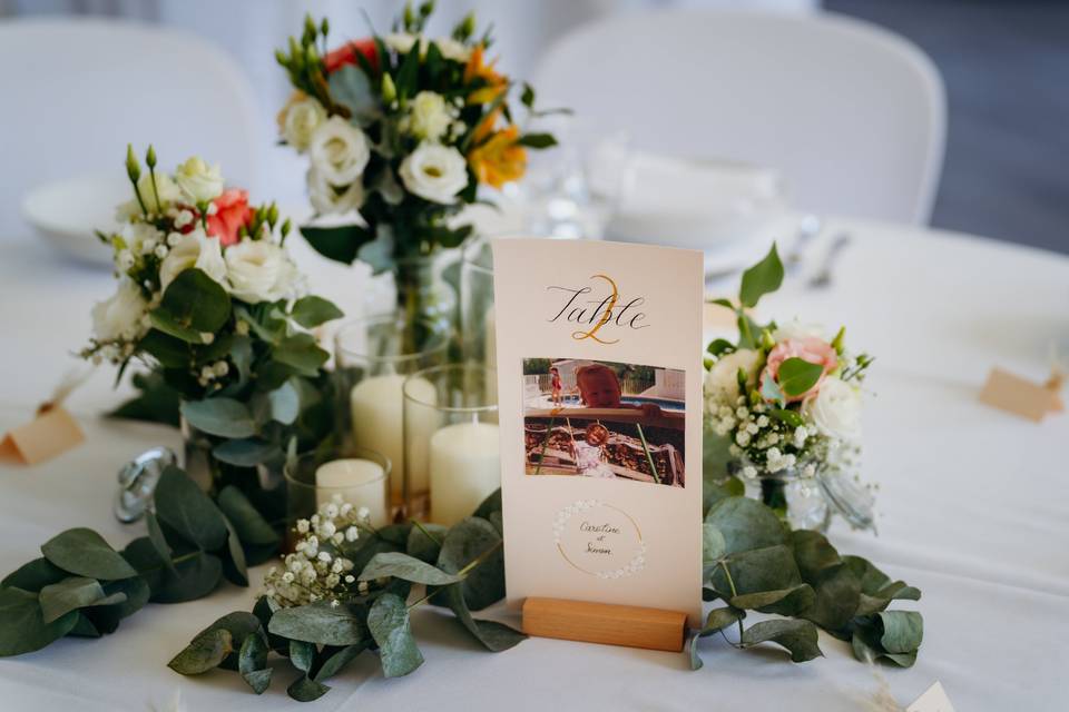 Marque-table de c&S