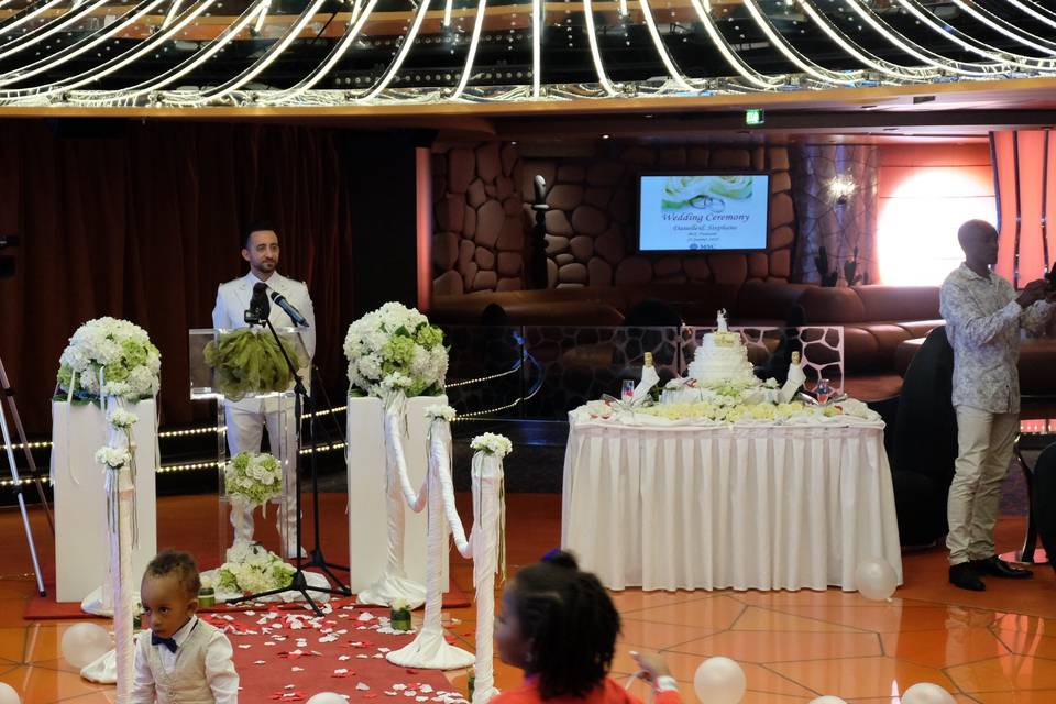 Mariage lors d'une croisère