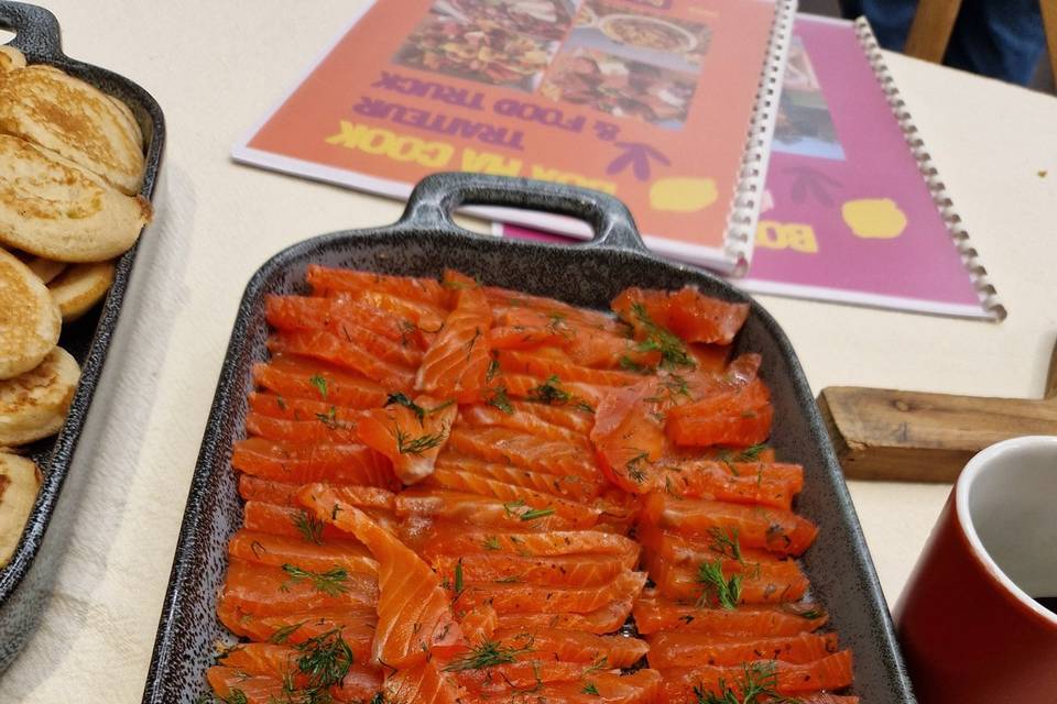 Saumon gravlac