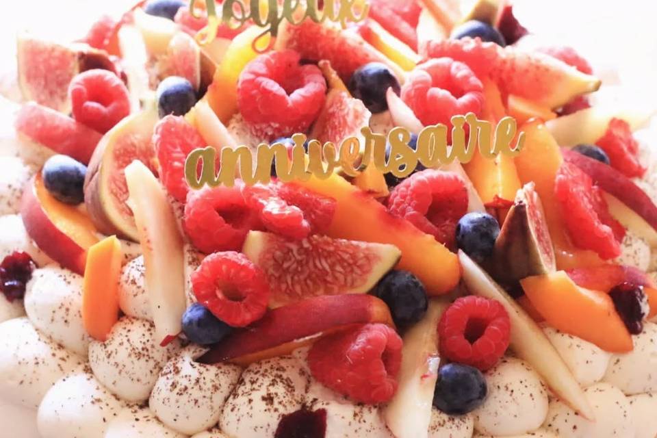 Pavlova aux fruits