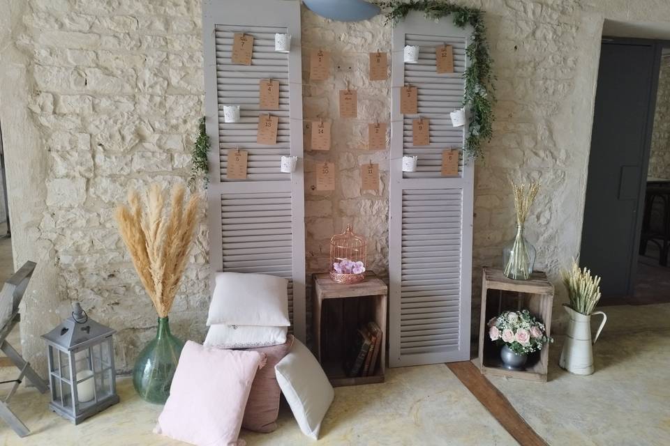 Décor de plan de table