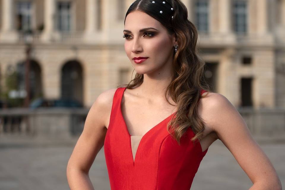 Smoky marron étiré