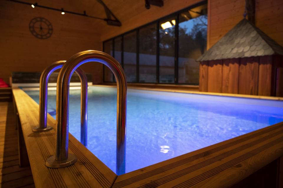 La piscine couverte chauffée